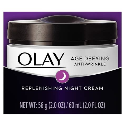 Olay Age Defying Anti-Wrinkle Night Cream, 2.0 Ounces - Walmart.com - Walmart.com