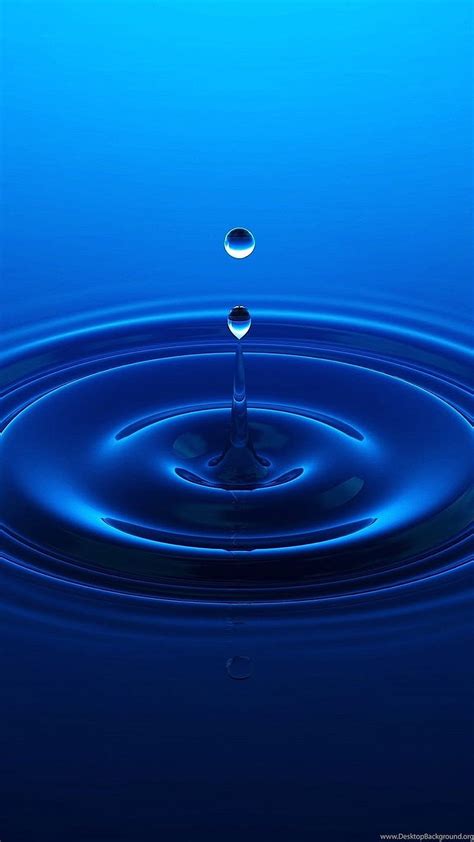 Blue Water Drop Background, water drop, HD phone wallpaper | Peakpx