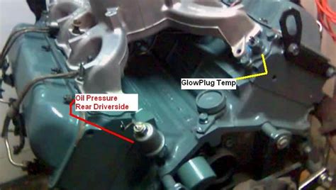 Oil pressure sender location | Diesel Place