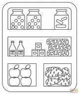Food Pantry coloring Page  Free Printable Coloring Pages sketch template