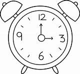 Alarm Clock Coloring Page  Printable Worksheets Pages sketch template