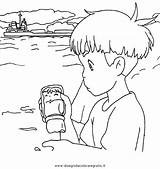 Ponyo Coloring Pages Sketch Page sketch template