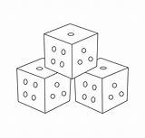 Printable Two Dice Coloring Page  Free Pages For Kids sketch template