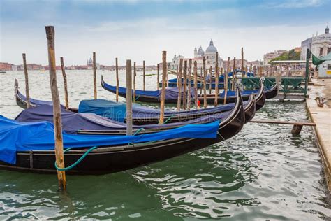 Gondola Boats in Venice, Italy Stock Photo - Image of island, venice ...