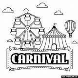Carnival Rides Coloring Pages sketch template