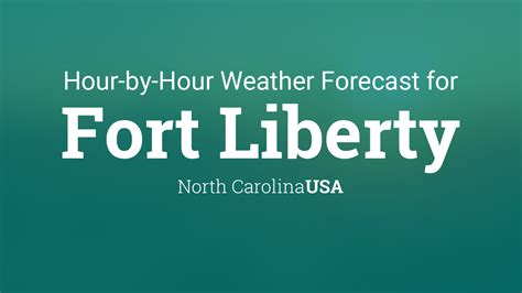 Hourly forecast for Fort Liberty, North Carolina, USA