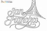 San Francisco Coloring Pages To Print  Free Printable sketch template