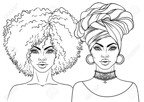 Black Girl Afro Drawing at GetDrawings | Free download