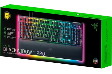 Razer BlackWidow V4 Pro Wired Mechanical Gaming Keyboard (Yellow Switch ...