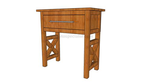 Bedside table plans | HowToSpecialist - How to Build, Step by Step DIY Plans