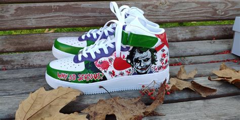 Custom Joker Nike Air Force 1 Custom Nike AF 1 Mid AF 1 | Etsy