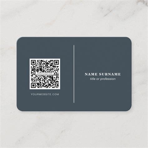 QR code professional minimalist social media clean Business Card | Zazzle | Professional ...