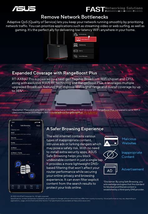 Asus RT-AX86U Pro (AX5700) Dual Band WIFI 6 Gaming Router with 2.5G port and AI Mesh | Clarion ...