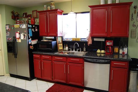 Beautiful Red Kitchen Cabinets Ideas - yentua.com | Red kitchen ...