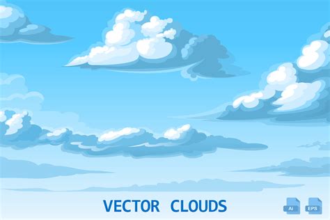 Vector clouds | Illustrations ~ Creative Market