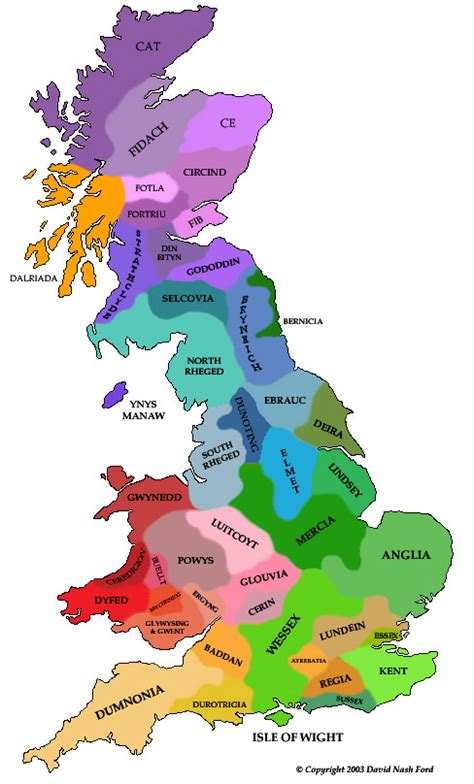 EBK: Map of Britain in AD 575