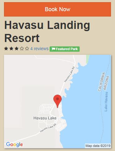 Campground Map - Havasu Landing Resort & Casino