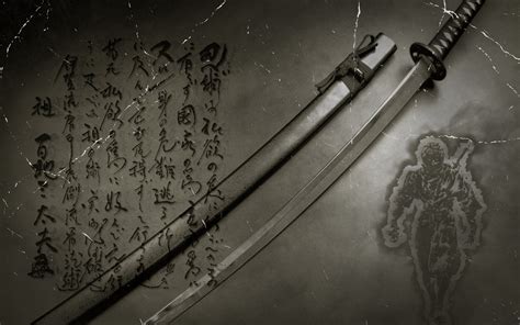 Sword, Anime, Japanese, Digital Art, Katana, Kanji Wallpapers HD / Desktop and Mobile Backgrounds