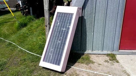 solar outhouse heater - YouTube