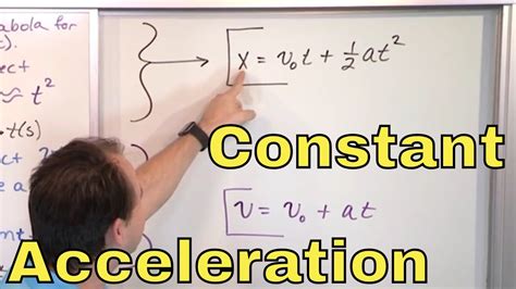 01 - Motion with Constant Acceleration in Physics (Constant ...