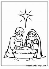 Nativity Coloring Pages sketch template