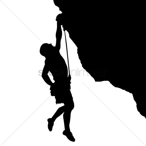 Man climbing a mountain Vector Image - 1822431 | StockUnlimited