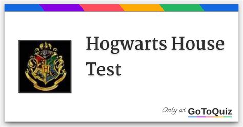 Hogwarts House Test