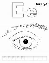 Eyeball Coloring Pages sketch template