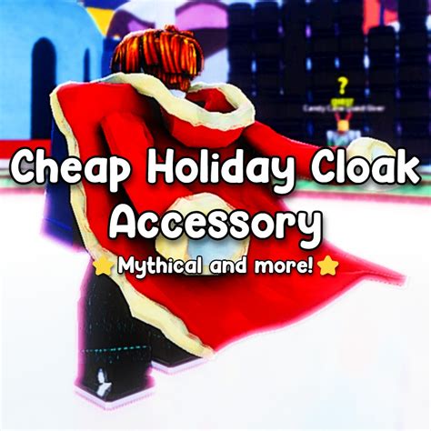 [CHEAPEST] Blox Fruits Holiday Cloak (Rare, Mythical and Limited), Video Gaming, Gaming ...