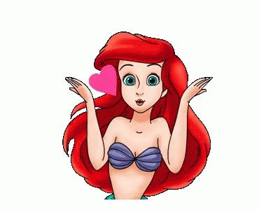 Ariel The Little Mermaid GIF - Ariel TheLittleMermaid Kiss - Discover ...