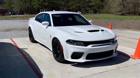 My New 2020 Charger Hellcat Widebody in white knuckle. - YouTube