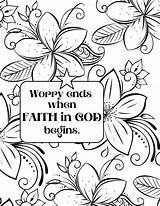 Free Coloring Pages For Children On Faith sketch template