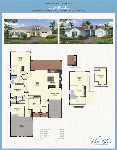 The Isles Of Collier Preserve - Camellia Model - Florida Homes | Minto