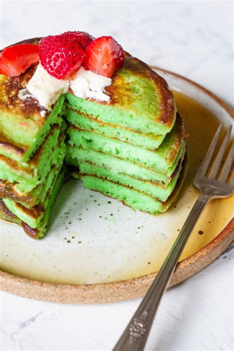 Gluten Free Pandan Mochi Pancakes - Cooking Therapy