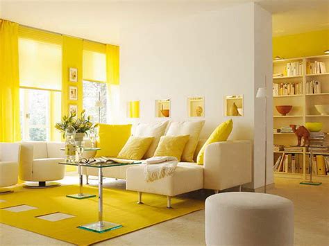 Breathtaking and engaging home decorating with yellow color design | Yellow living room colors ...