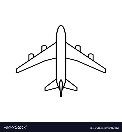 Plane Outline Drawing at PaintingValley.com | Explore collection of Plane Outline Drawing