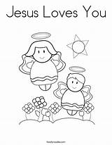 Coloring Pages Jesus Loves You sketch template