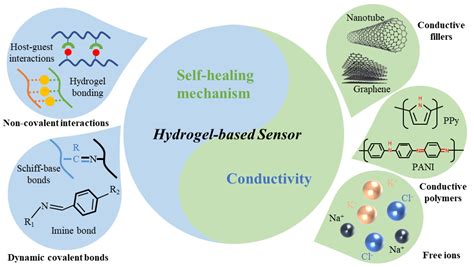 Self-Healing Mechanism and Conductivity of the Hydrogel Flexible Sensors: A Review