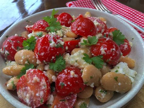 Butter Bean, Feta & Tomato Salad - PhunkyFoods