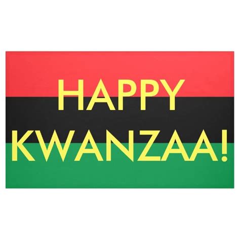 Happy Kwanzaa Red Black Green RBG UNIA Flag Banner | Zazzle.com | Happy kwanzaa, Kwanzaa ...