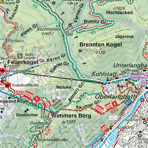 Hiking Map Attersee - Traunsee - Wolfgangsee by Freytag-Berndt ...