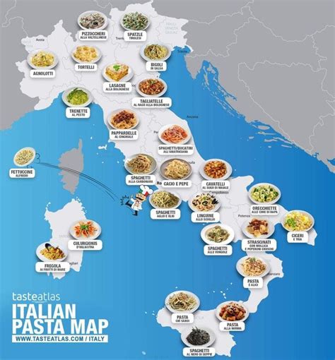 This Map of Italy's Famous Pasta Dishes Is Mouthwatering