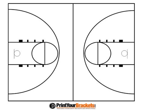 Basketball Court Diagram Template - alter playground