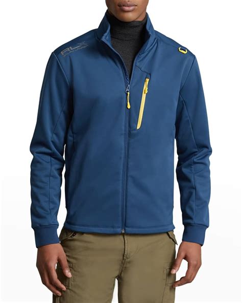 RLX Ralph Lauren Men's Power Stretch Full-Zip Sweater | Neiman Marcus