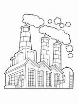A Factory Coloring Pages  Cool sketch template