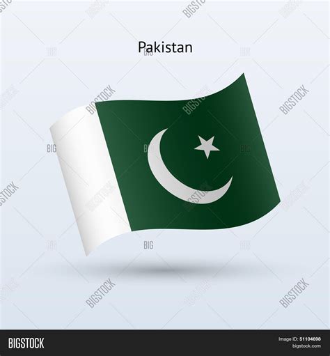 Pakistan Flag Waving Vector & Photo (Free Trial) | Bigstock