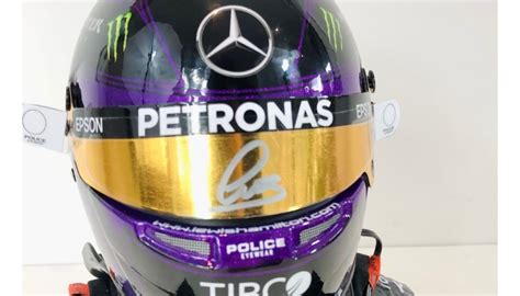 Lewis Hamilton Signed Scale Helmet 2020 - CharityStars