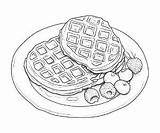 Free 🧇 Waffles coloring Pages – Coloring Corner sketch template