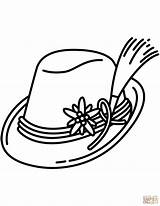 Bavarian Hat coloring page  Free Printable Coloring Pages sketch template
