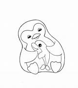 Coloring Pages Of Baby Penguins sketch template